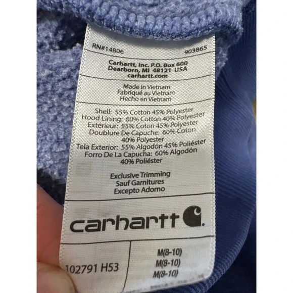 Carhartt 102791-H53 Clarksburg Graphic Sleeve Pullover Sweatshirt Hoodie Medium - Picture 5 of 10